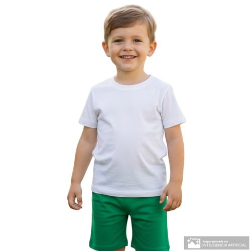 Short verde para niño
