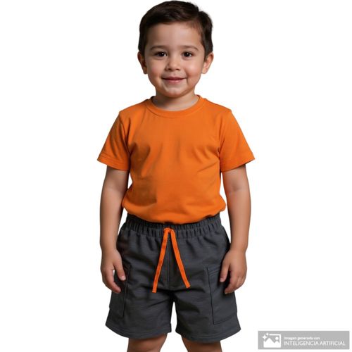 Short gris para niño