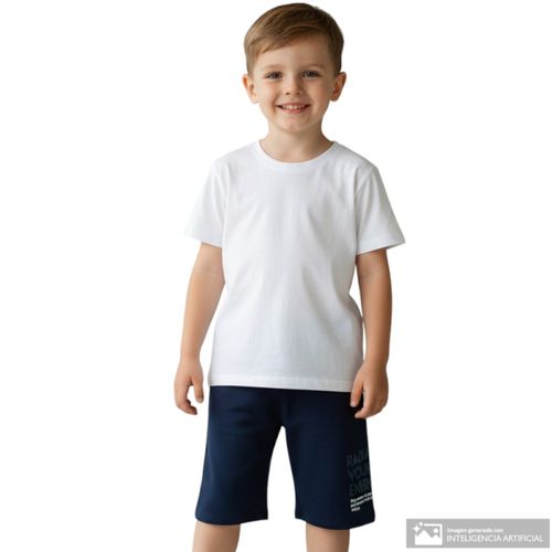 Short azul para niño