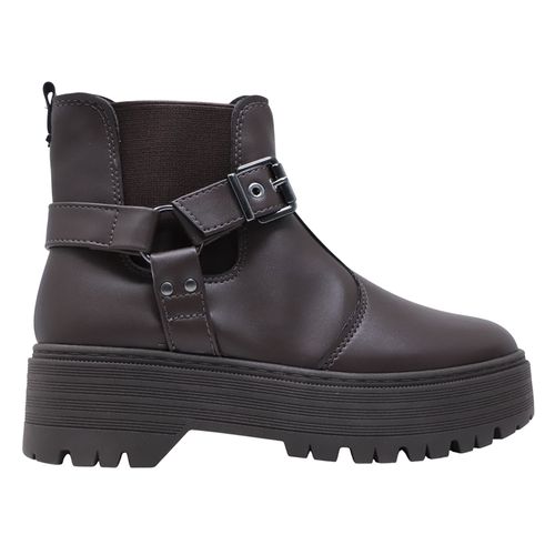 Bota casual Orange color café para mujer