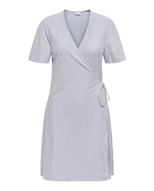 Vestido JDY wrap rayado manga corta para mujer