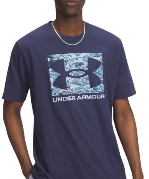 Camiseta deportiva Under Armour estampada azul navy para hombre