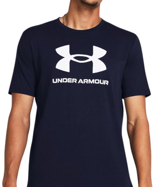 Camiseta deportiva Under Armour estampada azul oscuro para hombre
