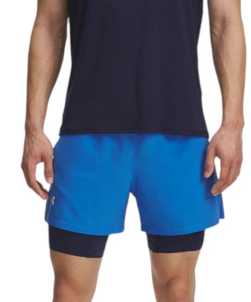 Short deportivo Under Armour azul sólido para hombre