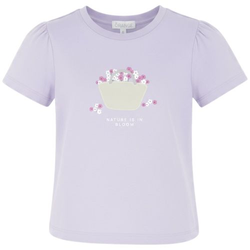 Camiseta morada estampada para niña