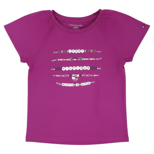 Blusa morada con estampado para niña