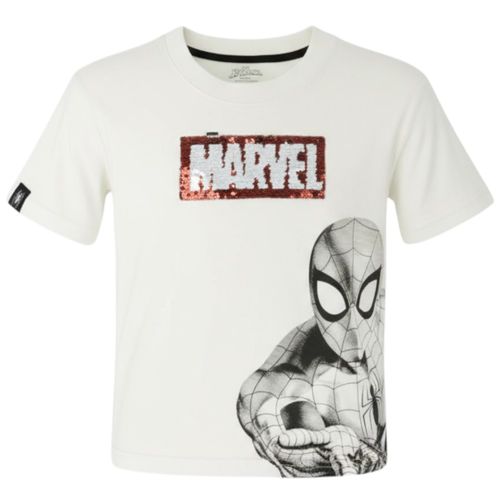 Camiseta blanca con estampado para niño