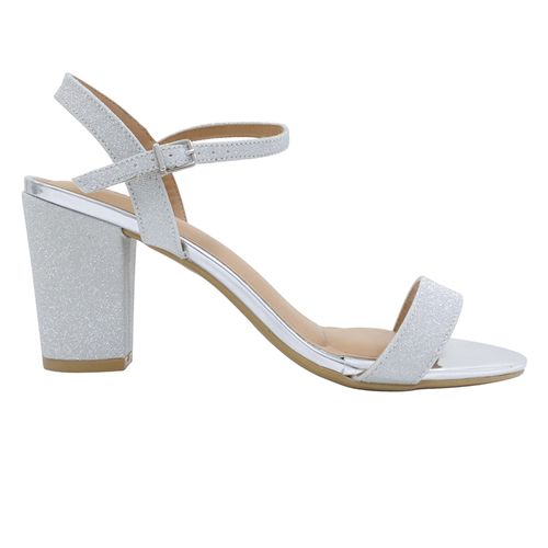 Sandalia de vestir Sabrina color plateado para mujer