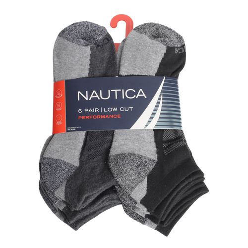 Pack de 6 pares de calcetines low cut Nautica rayados para hombre