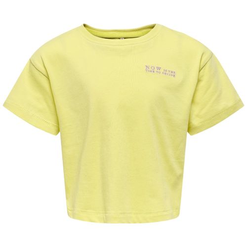 Camiseta verde lima con estampado para niña