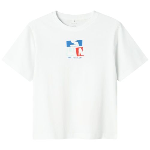 Camiseta blanca con estampado Radical Suft para niño