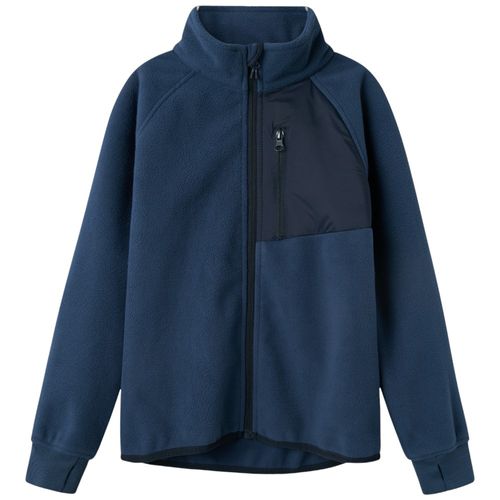 Chaqueta azul sólida para niño