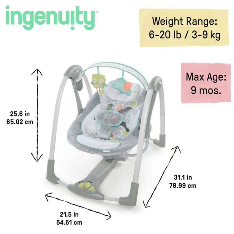 Silla mecedora Ingenuity Swing 'n Go para bebé-1762874403252