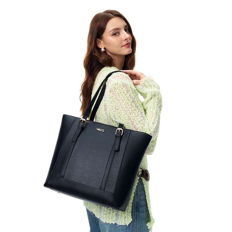 Set de carteras tote/crossbody H&Co Nelli color negro para mujer ...