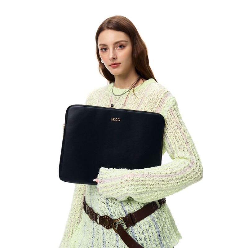 Set de carteras tote/crossbody H&Co Nelli color negro para mujer ...
