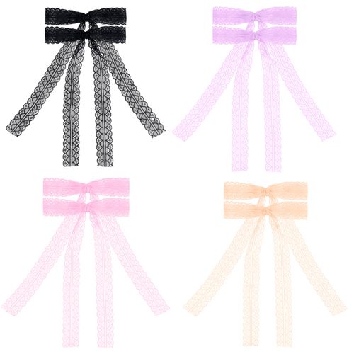 Set de 6 colas con chonga de niña