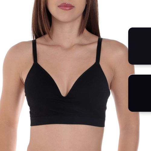 Set de 2 bralettes Rene Rofe negro para mujer