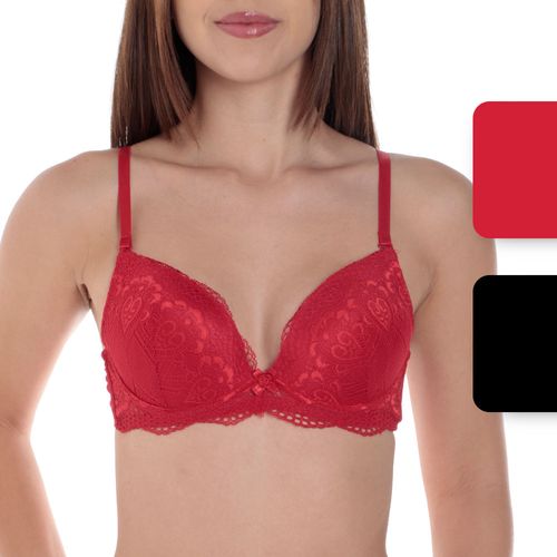 Set de 2 brassieres Rene Rofe con aros para mujer