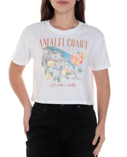 Camiseta No Comment estampada manga corta para mujer