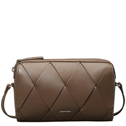 Cartera crossbody Calvin Klein color café para mujer