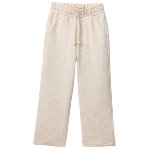Pantalón beige sólido para niña