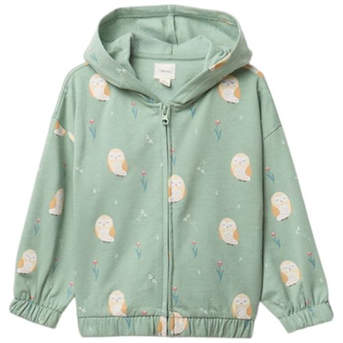 Chaqueta hoodie multicolor con estampado para niña