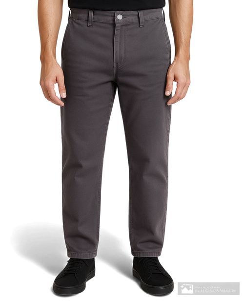 Pantalón casual loose fit Unexpected gris heather para hombre