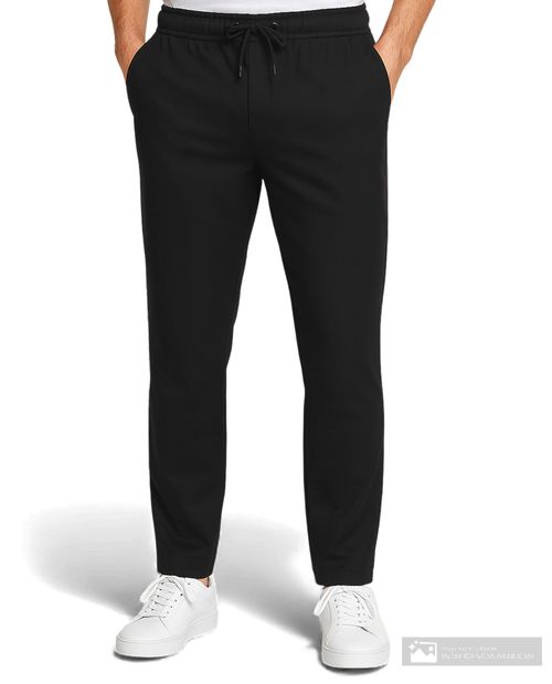 Pantalón casual Unexpected negro sólido para hombre