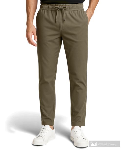 Pantalón casual Unexpected khaki sólido para hombre