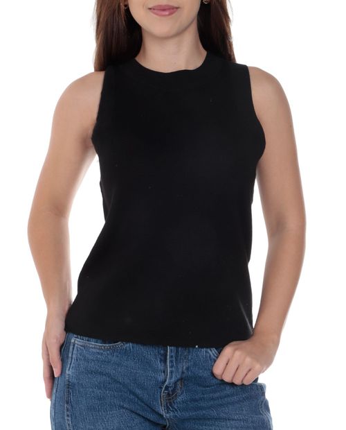 Blusa Cable and Gauge formal sin mangas para mujer