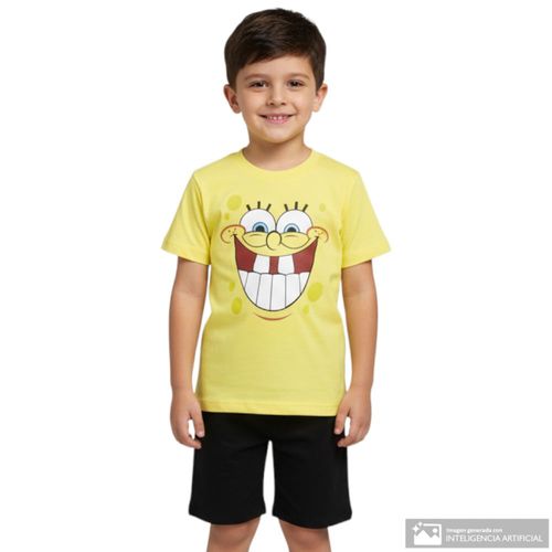 Camiseta de bob esponja para niño