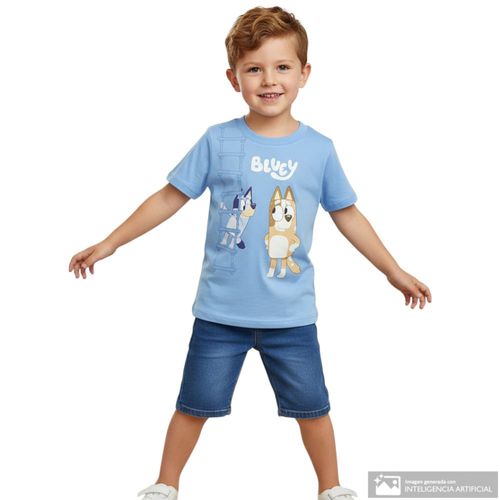 Camiseta de bluey para niño