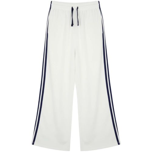 Leggings blanco con rayas para niña