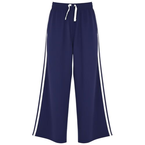 Leggings azul con rayas para niña