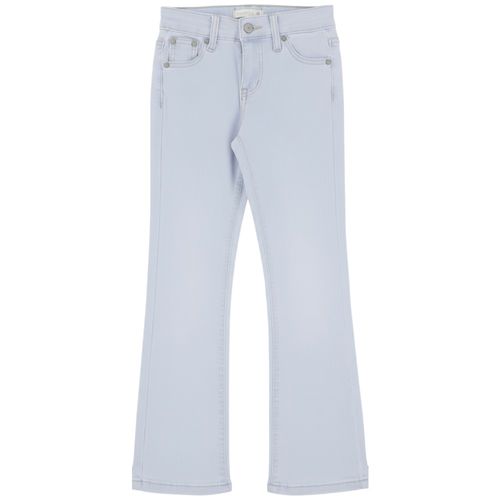 Jeans flare stretch celeste niña