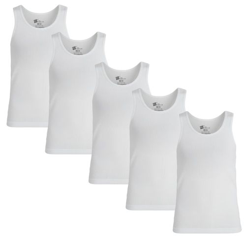 set de 5 camisetas blancas para niño