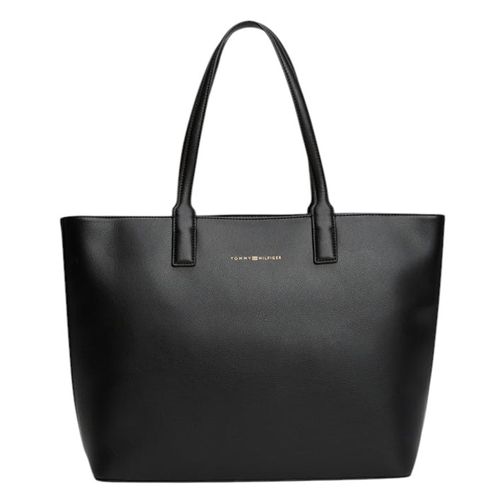 Cartera tote Tommy Hilfiger color negro para mujer