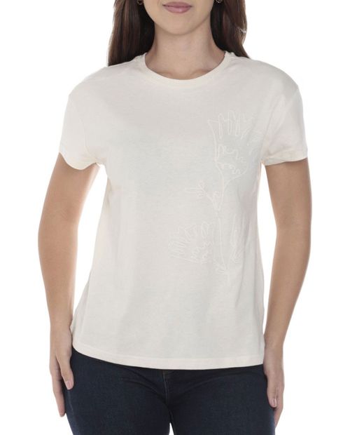 Camiseta Sabrina estampada manga corta para mujer