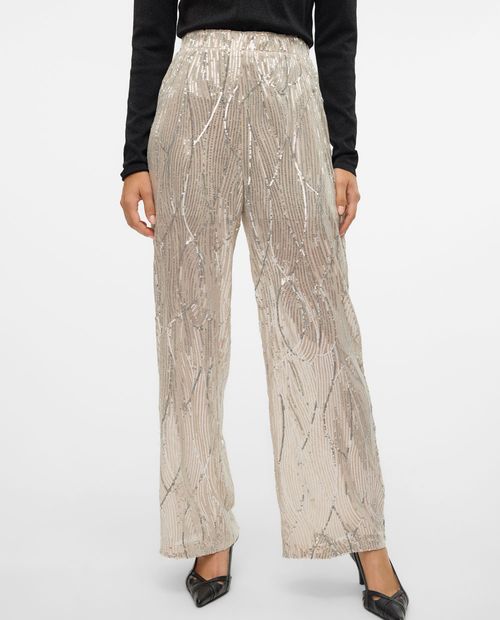 Pantalón Vero Moda wide leg de cintura alta para mujer