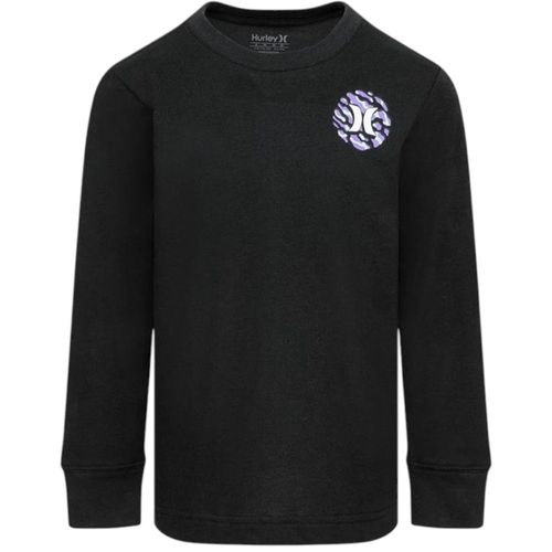 Camiseta Hurley negra manga larga para niño