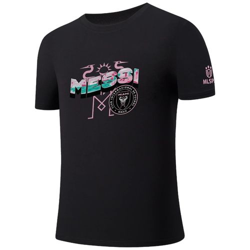 Camiseta deportiva Messi miami negra para niño