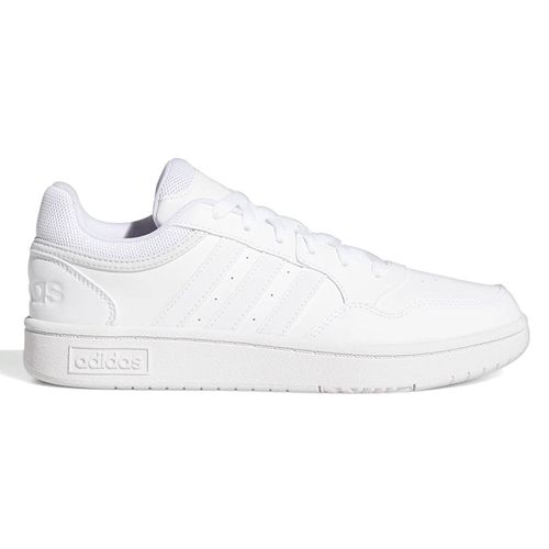 Zapato deportivo casual Adidas hoops 3.0 color blanco para mujer
