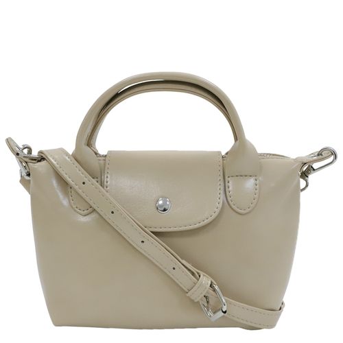 Cartera satchel Unexpeted color beige para mujer