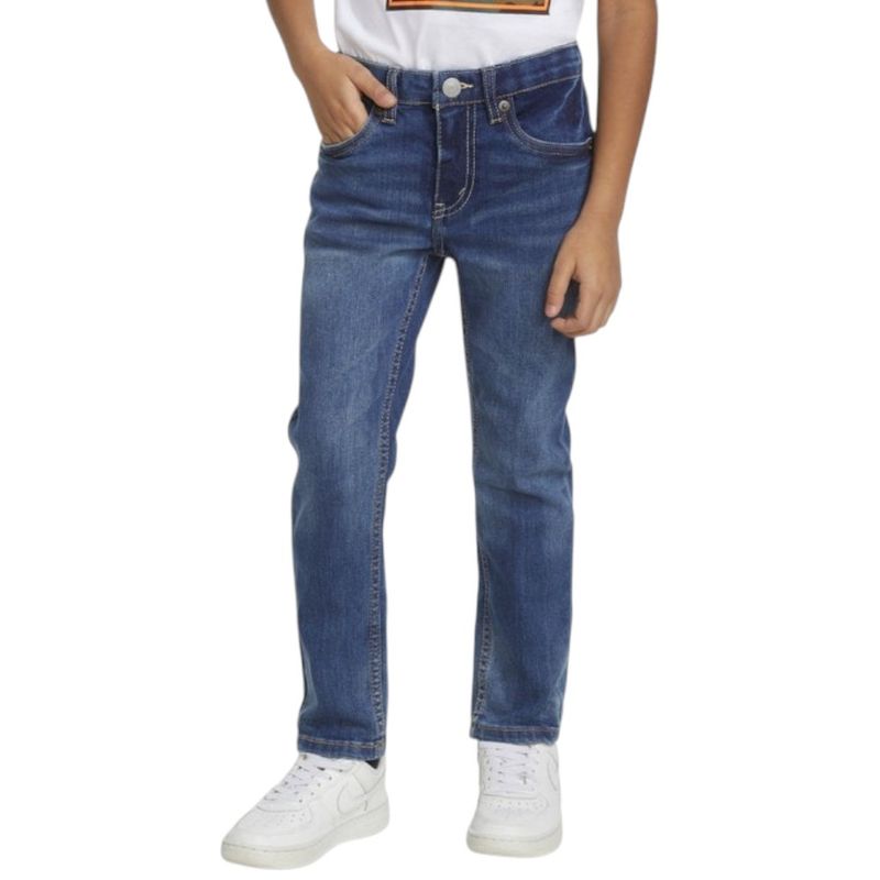 Jeans 510 azul denim lavado levis para niño-1763188479567