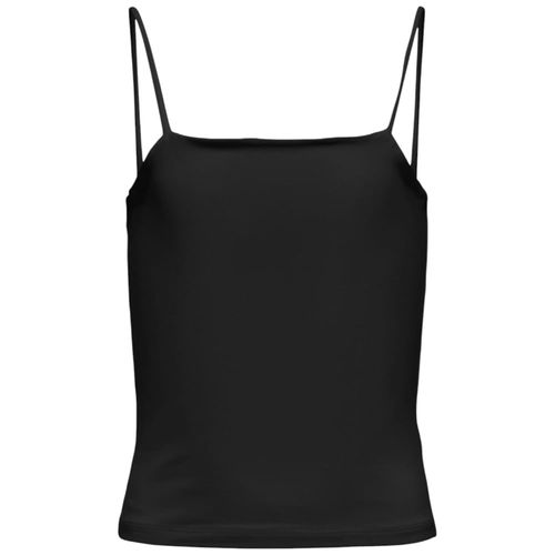 Blusa tank top negra sólida para niña