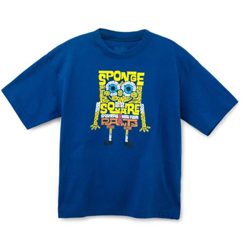 Camiseta azul con estampado de Bob Esponja para niño