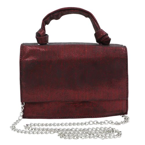 Cartera crossbody de fiesta Sabrina color rojo para mujer