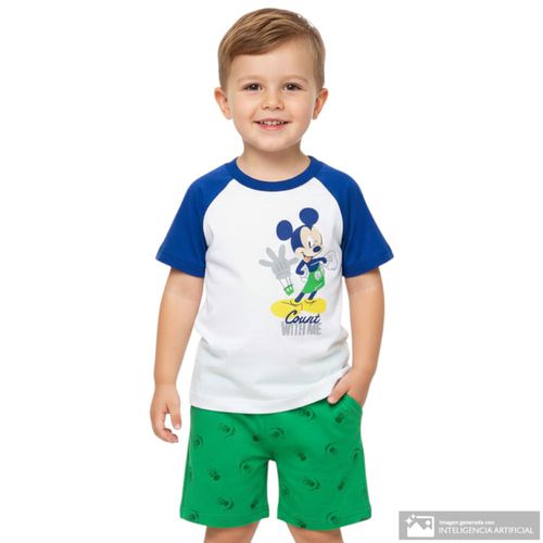 Conjunto de 2 piezas con estampado de Mickey Mouse para niño