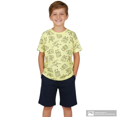 Conjunto de 2 piezas con estampado de Bob Esponja para niño