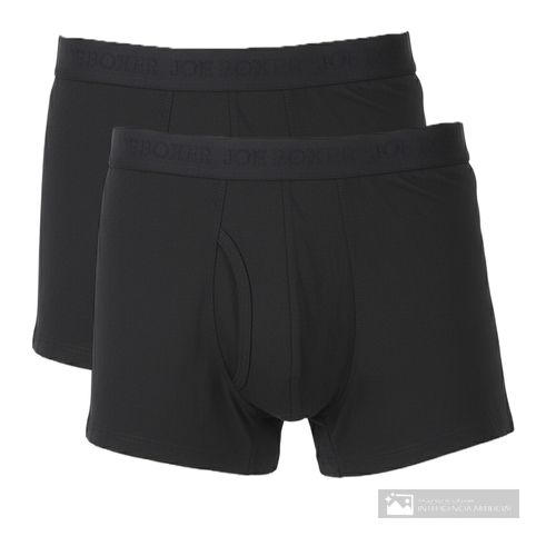 Pack de 2 bóxer trunks Joe Boxer negro sólidos para hombre